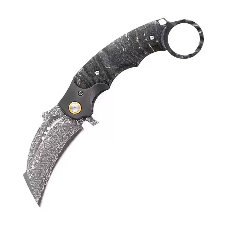 1041506253086-main.png Outdoor EDC Klappmesser - Damascus – Bild 1