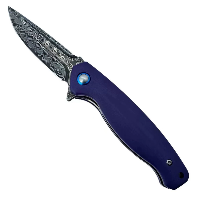 1053377912713-main.png Outdoor EDC Klappmesser - G10 Damascus – Bild 1