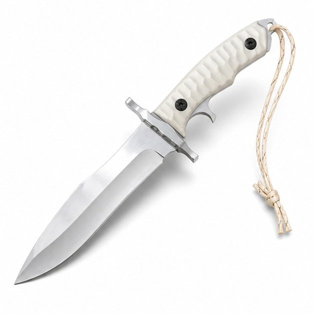 19272-main-white-clean Outdoor-Survival-Messer, gerades Messer, hohe Härte, EDC-Messer