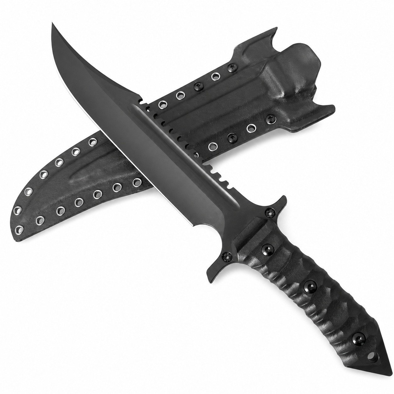 46698-main-white-clean Rambo Ghost Mirror Lan Messer mit fester Klinge