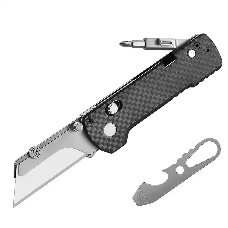 O1CN01CMuStN1i5qguxbLS8_254984362.jpg_q30.jpg_.webp Oknife U1 Kohlefaser/Donut Axis Lock Klappmesser Universal Utility Blade/Olight Taschenmesser